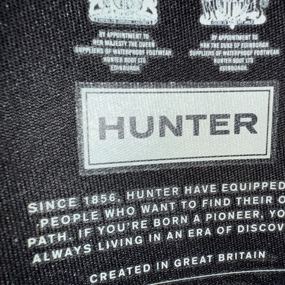 NWOT Black Hunter Tall Rain Boots, Size 9 - Picture 8 of 16